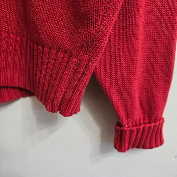 Polo Ralph Lauren Men Vtg 90s Y2K Preppy Classic Crew Neck Heavy Knit Sweater L - Picture 3 of 11